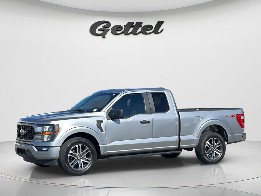 2023 Ford F-150 XL in Iconic Silver Metallic — front three-quarter view