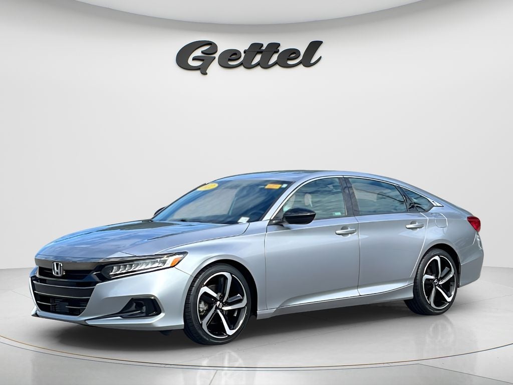 2022 Honda Accord Sport in Silver — front three-quarter view