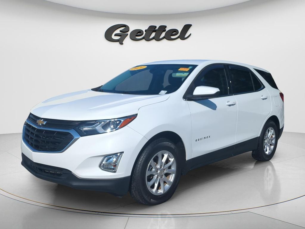 2020 Chevrolet Equinox LT in Summit White — front three-quarter view