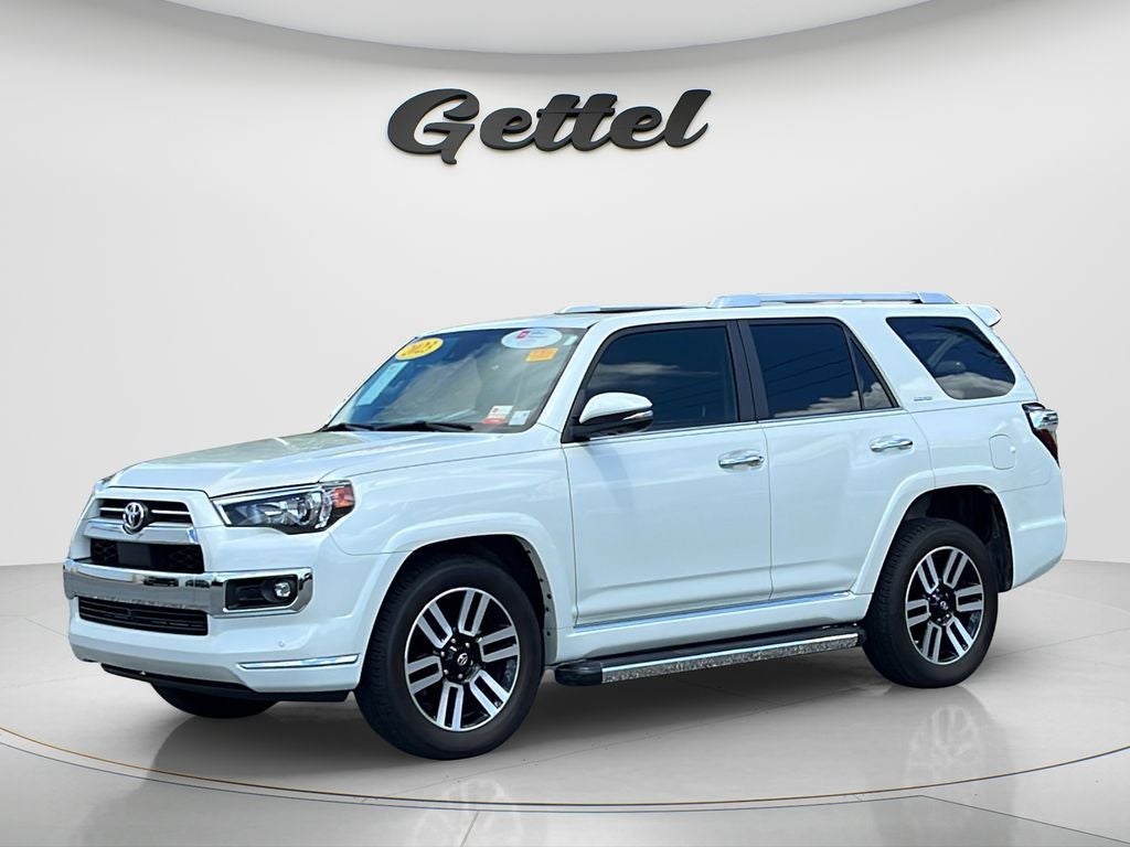 2023 Toyota 4Runner Limited in Blizzard Pearl — front three-quarter view