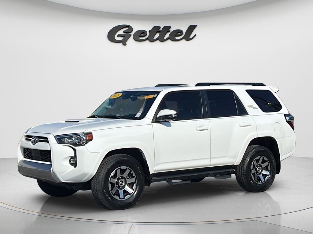 2023 Toyota 4Runner TRD Off-Road Premium in Ice Cap — front three-quarter view
