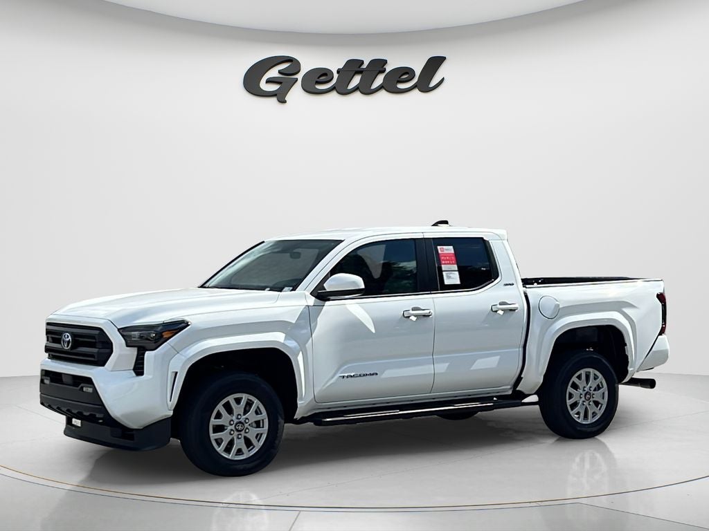 2026 Toyota Tacoma SR5 in Ice Cap — front three-quarter view