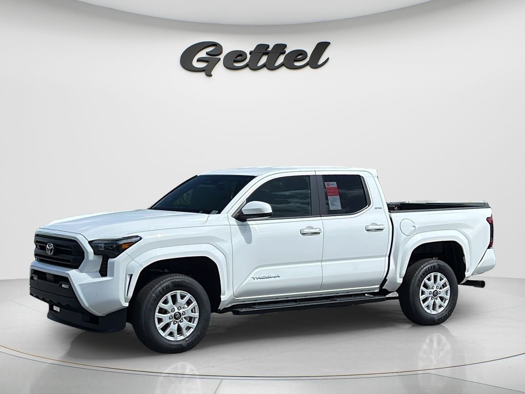 2026 Toyota Tacoma SR5 in Ice Cap — front three-quarter view