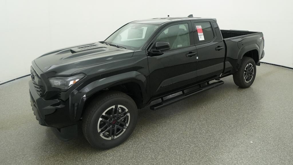 2026 Toyota Tacoma TRD Sport in Black — front three-quarter view