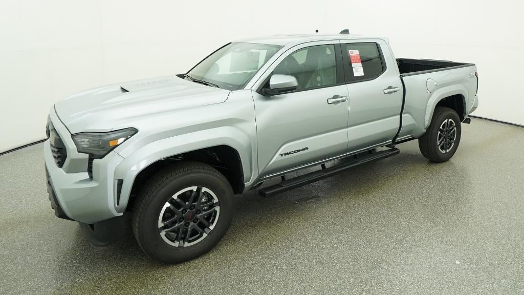 2026 Toyota Tacoma TRD Sport in Celestial Silver Metallic — front three-quarter view