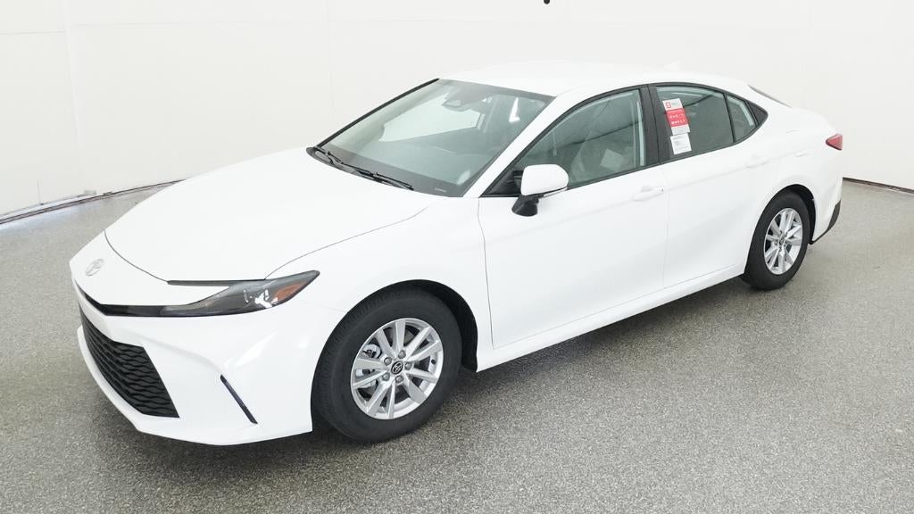 2026 Toyota Camry LE in Ice Cap — front three-quarter view