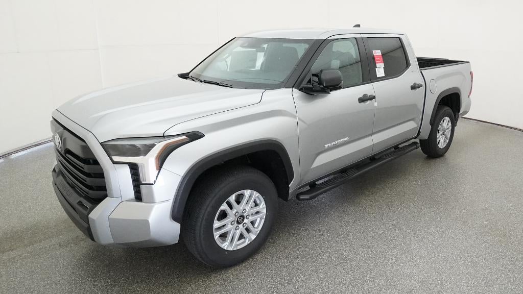 2026 Toyota Tundra SR5 in Celestial Silver Metallic — front three-quarter view