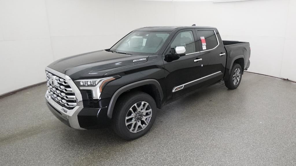2026 Toyota Tundra i-FORCE MAX Tundra 1794 Edition in Midnight Black Metallic — front three-quarter view