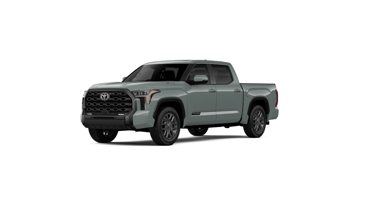 2026 Toyota Tundra i-FORCE MAX Tundra Platinum in Lunar Rock — front three-quarter view