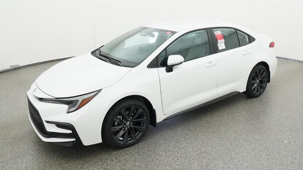2026 Toyota Corolla SE in Ice Cap — front three-quarter view