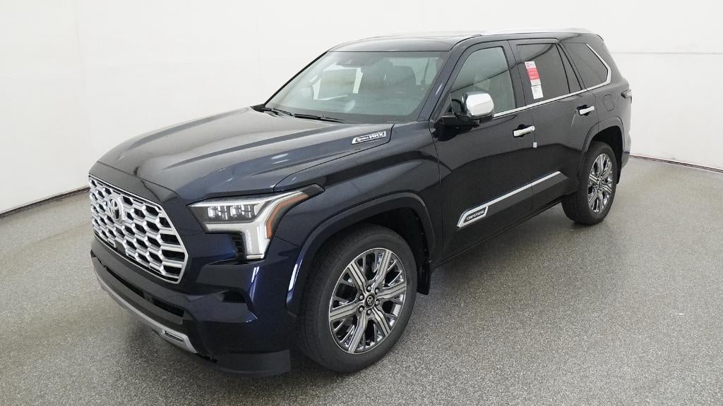2026 Toyota Sequoia Capstone in Blueprint — front three-quarter view