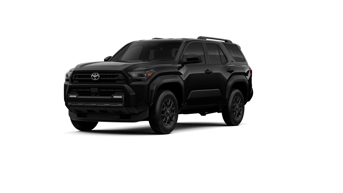 2026 Toyota 4Runner SR5 in Black — front three-quarter view
