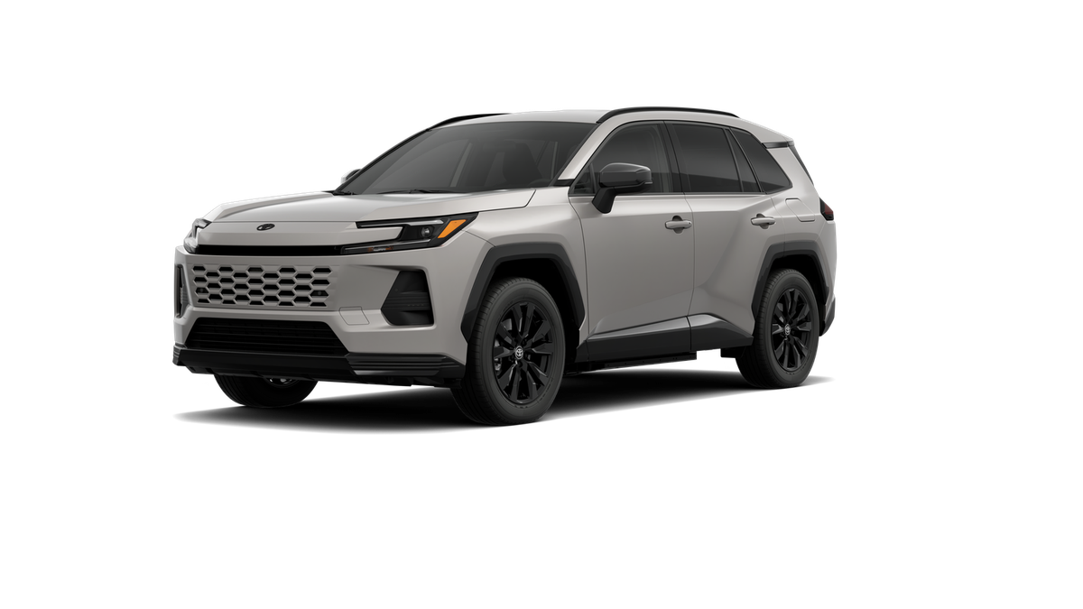 2026 Toyota RAV4 Plug-in Hybrid SE in Meteor Shower — front three-quarter view